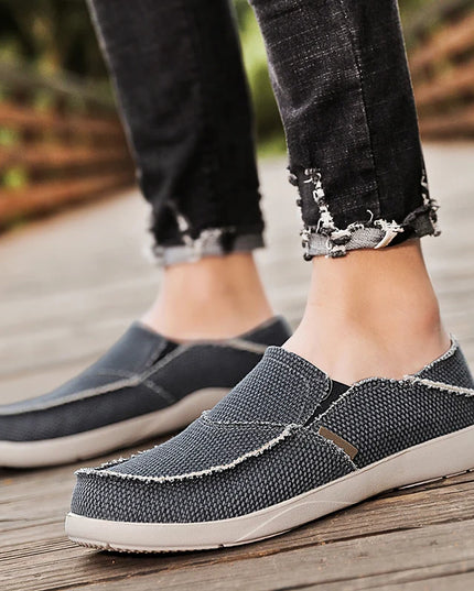 Men's Lightweight Canvas Slip-On Sneakers