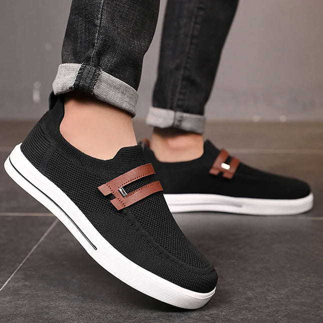 Men's Lightweight Mesh Breathable Casual Sneakers - Soft Sole Comfort Footwear