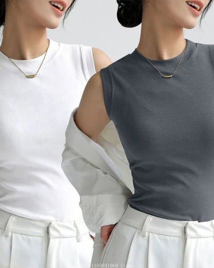 Women's Vest with Round Neck – Comfortable & Stylish Women's Tank Top
