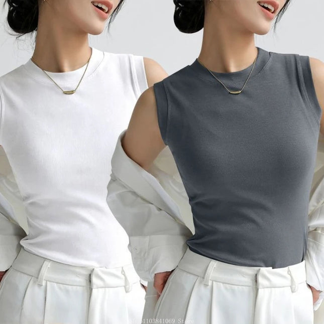 Women's Vest with Round Neck – Comfortable & Stylish Women's Tank Top