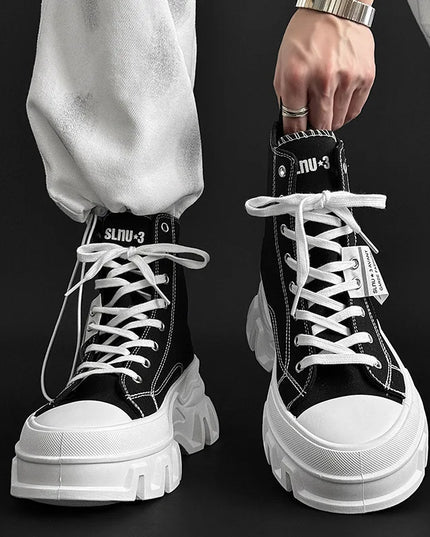 Unisex Casual Canvas Sneakers with Vulcanized Sole