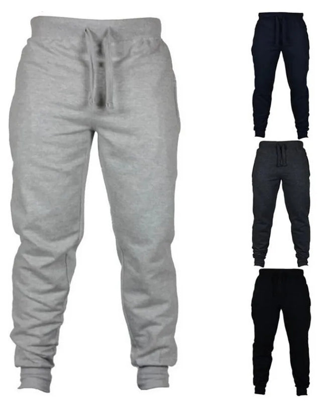 Men's Casual Fitness Joggers - Slim Fit Tracksuit - Various Colors