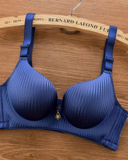 Women's Thickened Adjustable Push-Up Bra with No Steel Ring