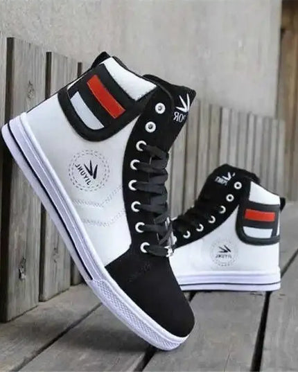 Wolf Who Men's High-Top Lace-Up Sneakers - Various Colors