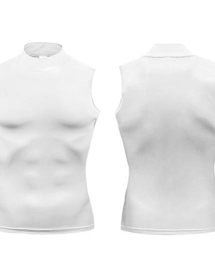 Men's Compression Shirt Vest  - Turtleneck Design