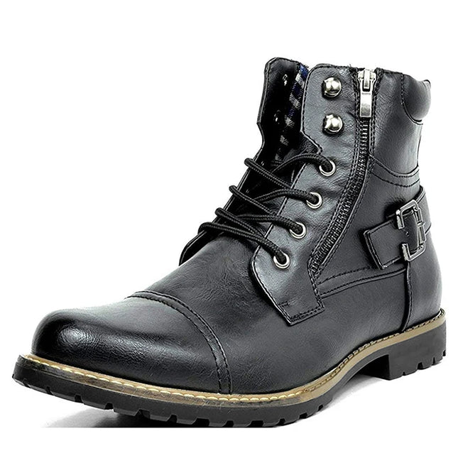Men's Vintage Retro Casual Faux Leather Boots