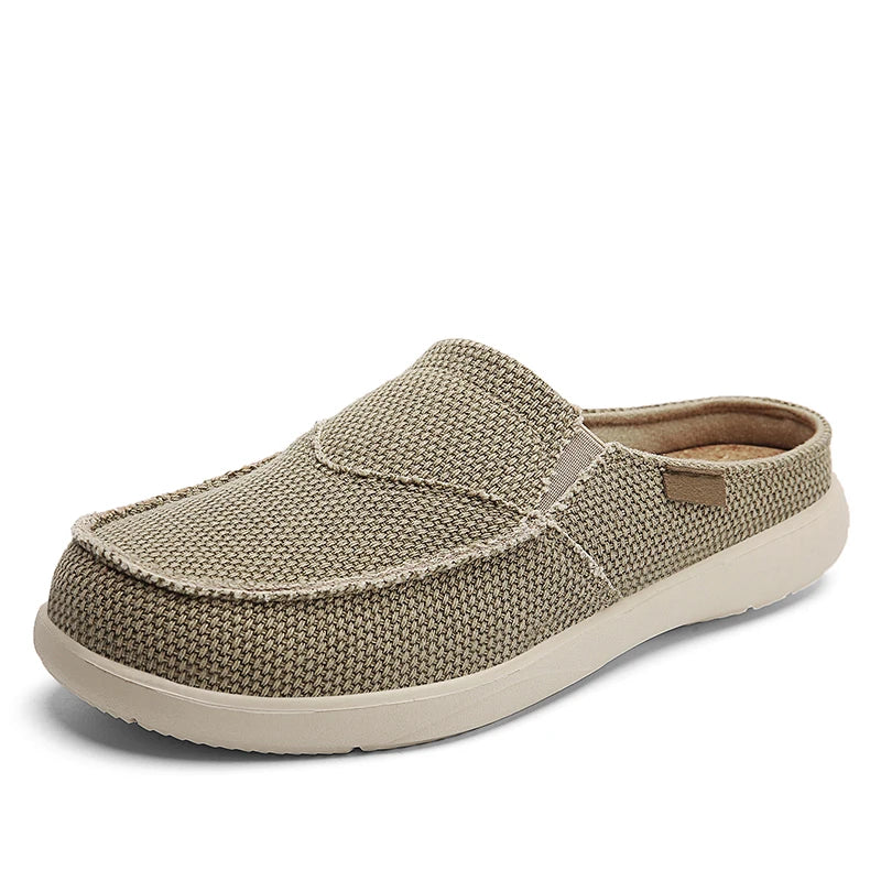 Men's Breathable Denim Canvas Slip-On Sneakers