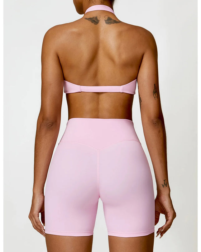 Women’s Breathable Push-Up Sports Bras with Triangle Cup Design