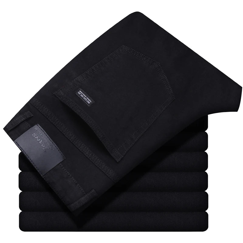 Men's Classic Stretch Slim Fit Straight Leg Denim Jeans
