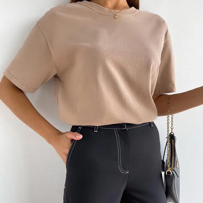 Women's Casual Loose Cotton T-Shirt – Comfortable & Stylish Everyday Wear
