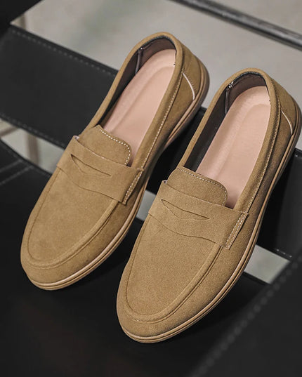 Men's Slip-On Loafers - Lightweight, Breathable, Comfortable Non-Slip Soft Sole