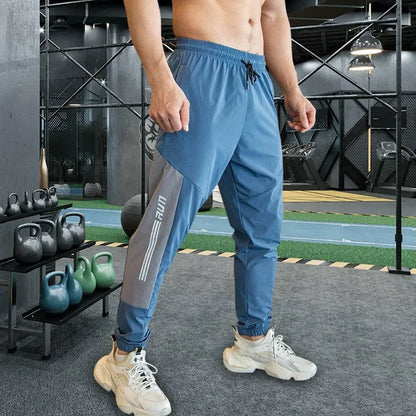 Men's Sweatpants with Elastic Waist, Zipper Pockets