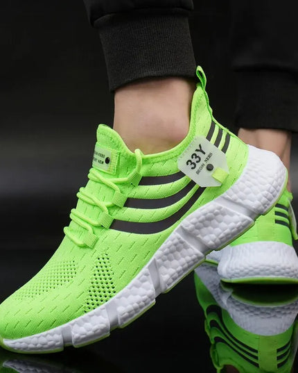Men's Lightweight Breathable Mesh Sneakers -  Athletic Running Trainers-Various Colors