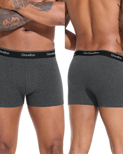 6-Pack Cotton Boxer Briefs for Men