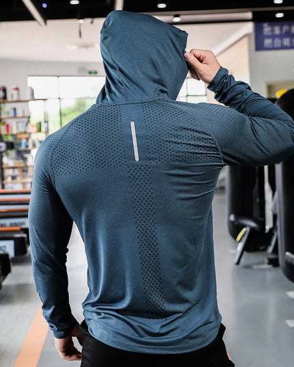 Men's Slim Fit Gym Hoodie Sweatshirt - Various Colors