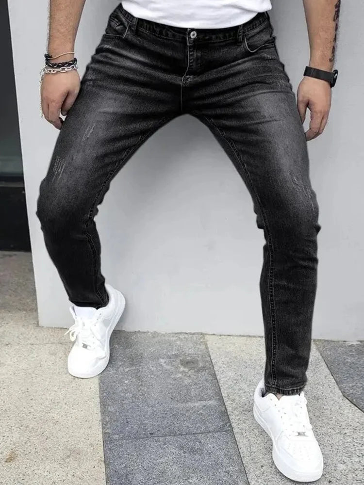 Men's Vintage Casual Stretch Denim Jeans