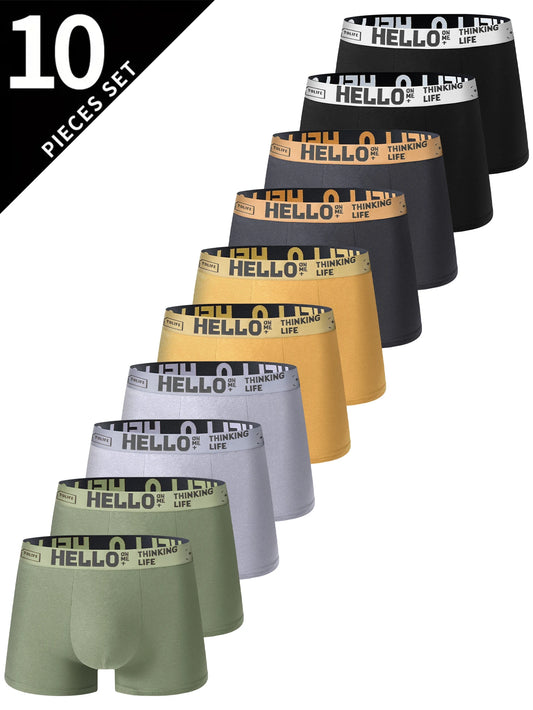 10 Pairs of Ultra-Soft Men's Boxer Shorts