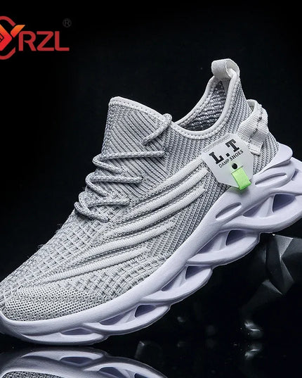 Men's Lightweight Breathable Running Sneakers - Comfortable Non-Slip Footwear