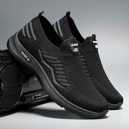 Lightweight Breathable Mesh Casual Shoes for Men - Non-Slip Design