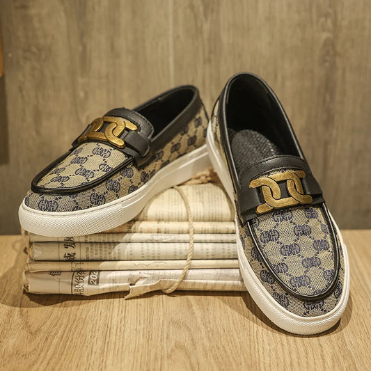 Men's Casual Low-Top Loafers - Slip-On Flat Shoes for Men