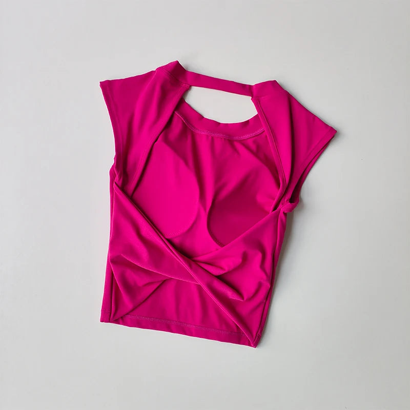 Women's Breathable Push-Up Sports Crop Top