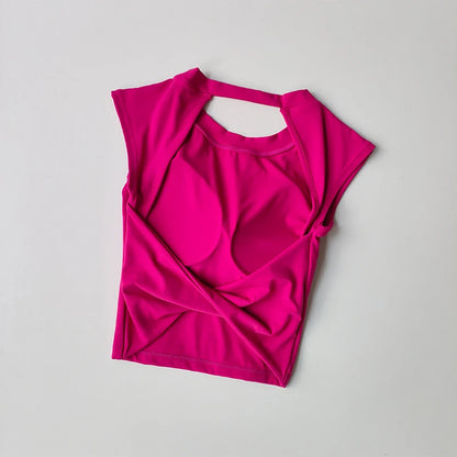 Women's Breathable Push-Up Sports Crop Top