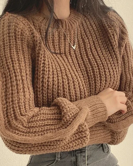 Vintage Harajuku Loose Fit Long Sleeve Women's Sweater