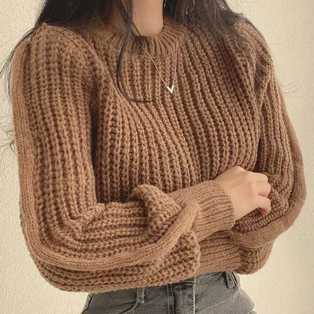 Vintage Harajuku Loose Fit Long Sleeve Women's Sweater