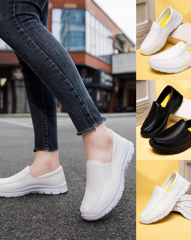 Women's Breathable Non-Slip Flat Shoes with Thick Sole
