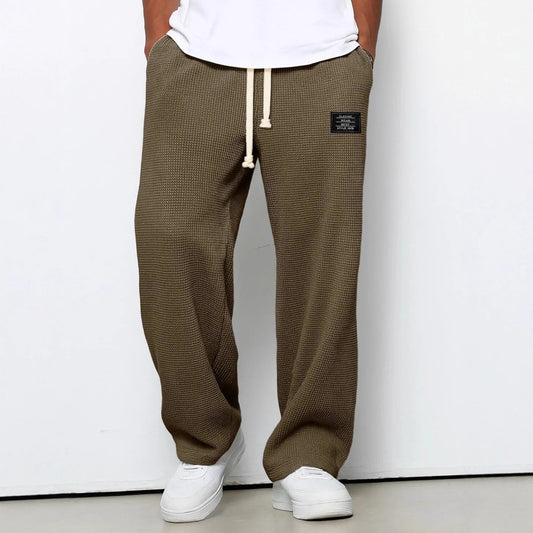Men's Loose-Fit Wide-Leg Casual Sweatpants