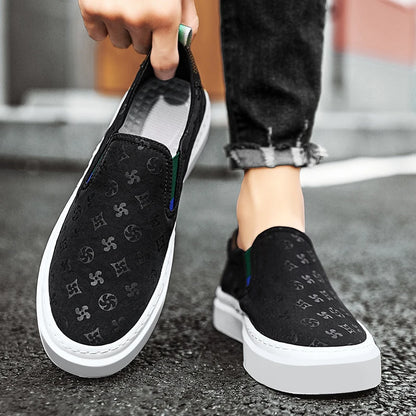 Men's Breathable Slip-On Sneakers - Flat Loafers for Men