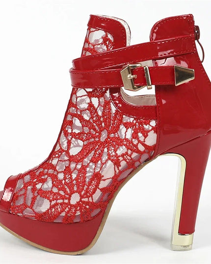 Women's Mesh Stiletto High Heels