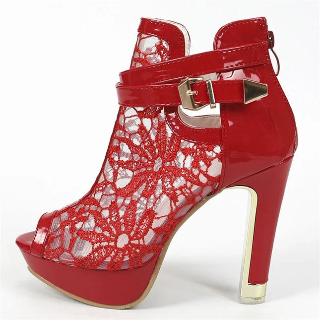 Women's Mesh Stiletto High Heels
