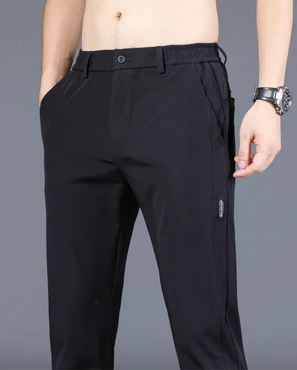Men's Slim Fit Straight Leg Trousers