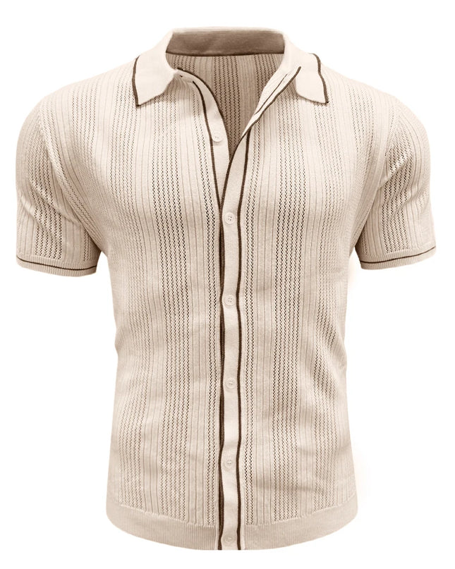 Men's Breathable Light Short Sleeve Polo Shirt