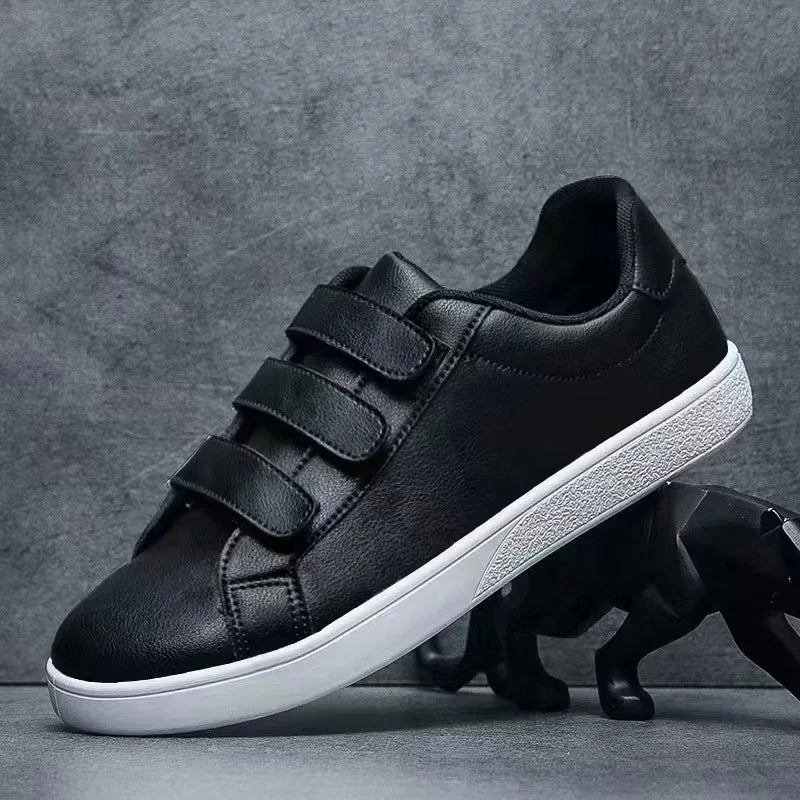 Men's Faux Leather Slip-On Sneakers