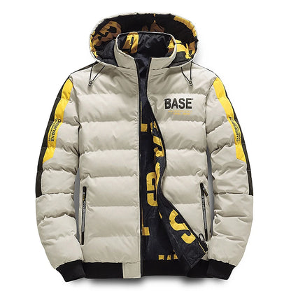 Men's Insulated Parka: Thick Down Filled Winter Jacket