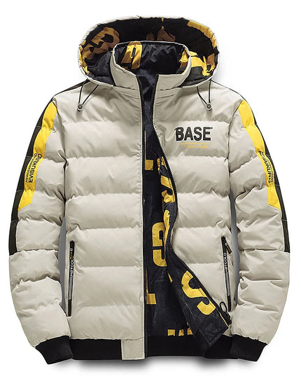 Men's Insulated Parka: Thick Down Filled Winter Jacket