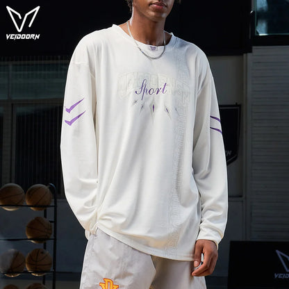 Veidoorn Men's Long Sleeve Breathable Lightweight Sweater