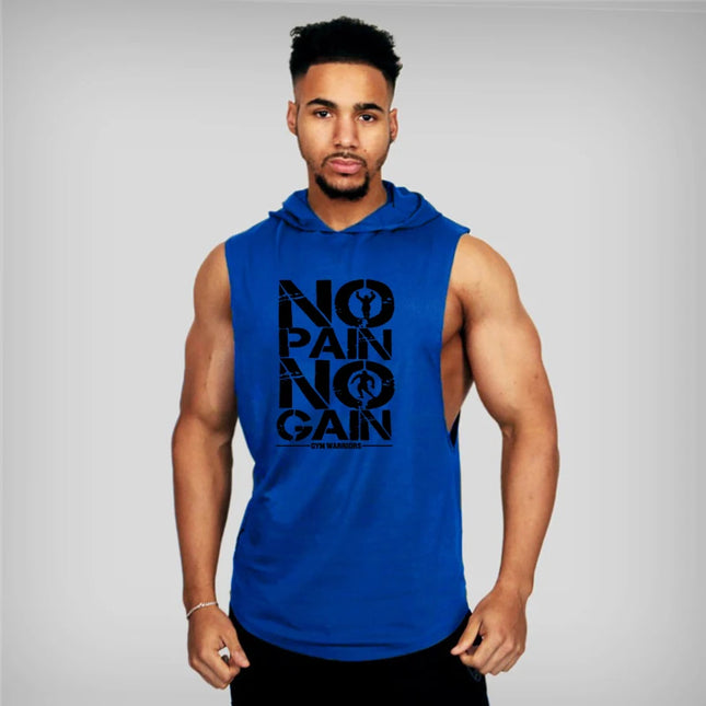 Men's Sleeveless Hooded Vest - Breathable, Lightweight, Men's Athletic Hooded Tank Top