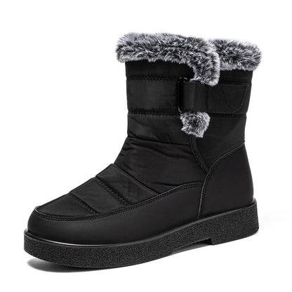 Women's Waterproof Snow Boots with Faux Fur Lining
