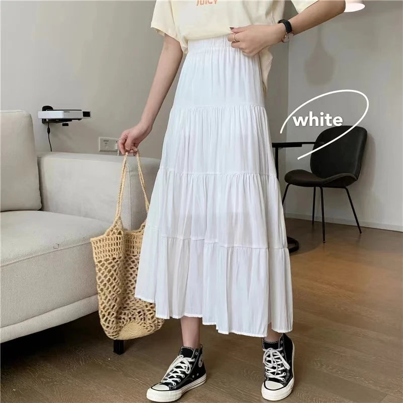 High-Waisted Long Skirts for Women