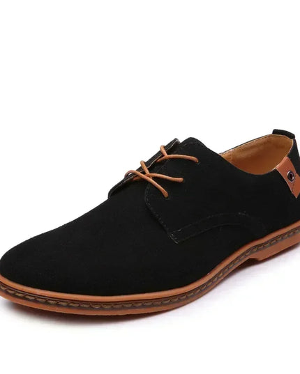 Men's Casual Faux Suede Lace-Up Shoes - Various Colors