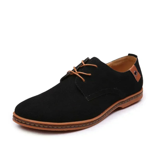 Men's Casual Faux Suede Lace-Up Shoes - Various Colors