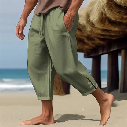 Men's Casual Loose Cotton-Linen Blend Pants