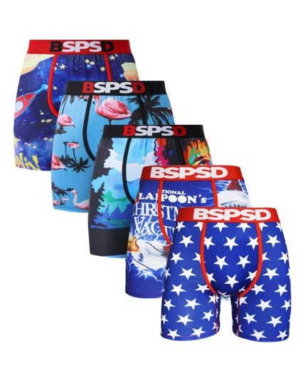 BPSD 5-Pack Men's Breathable Boxer Briefs