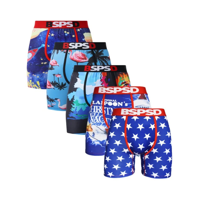 BPSD 5-Pack Men's Breathable Boxer Briefs