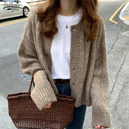 Women's Elegant Vintage Knitted Cardigan