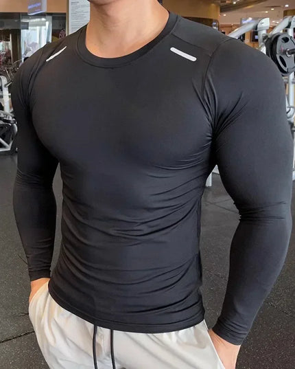 Men's Slim Fit Long Sleeve Compression Sweater