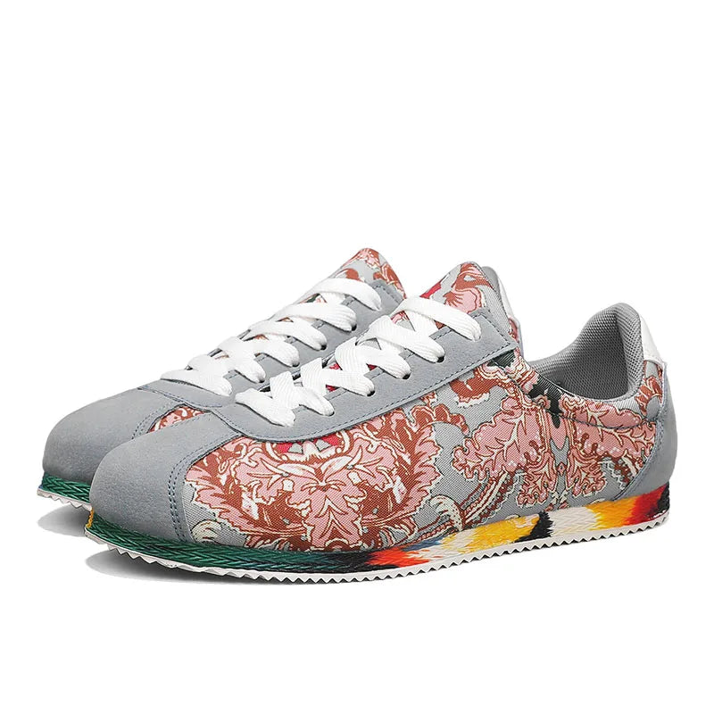 Men's Casual Canvas Lace-Up Sneakers – Comfortable & Stylish Footwear